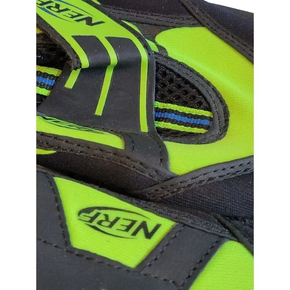 Large Youth (2/3) Nerf Toed Shoes Black Neon Green Water Beach Shoes New